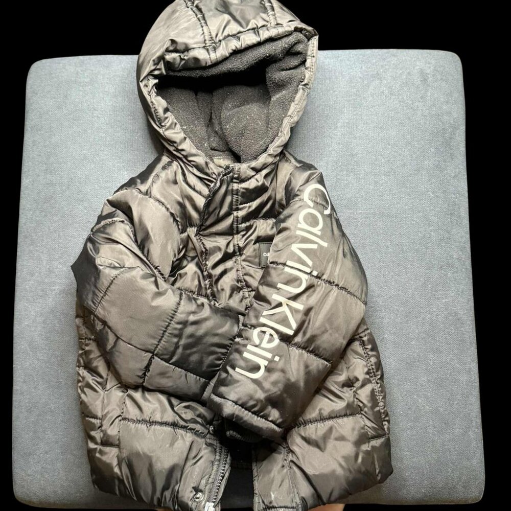 Black Calvin Klein Puff Coat Size 24mo